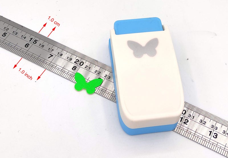 Kucaa Handmade Scrapbooking One Inch 25mm Size Craft Lever Punch Embossing Puncher Mini Fancy Punch (Butterfly) - Image 4